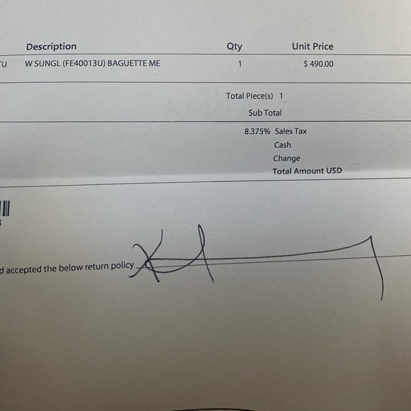 Fendi Baguette gold FF pattern sunglasses - worn twice in New Condition - Picture 12 of 14